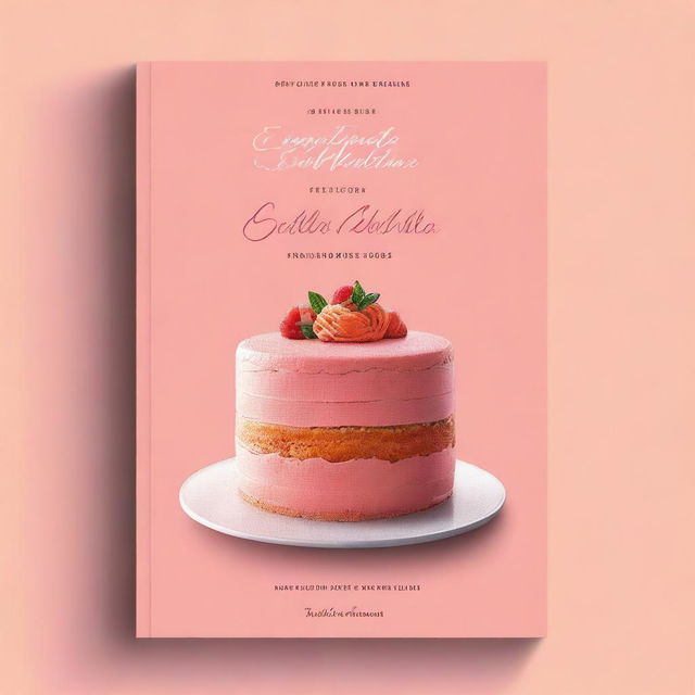 Create a cover for a pastry and cake-making tutorial booklet