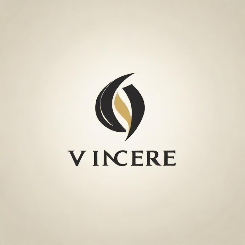 Create a logo that suits the name 'Vincere'