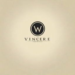 Create a logo that suits the name 'Vincere' specifically for a watch brand