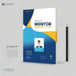 Create a professional and modern cover for the LMS el mentor marketing project in an MBA course