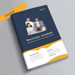 Create a professional and modern cover for the LMS el mentor marketing project in an MBA course