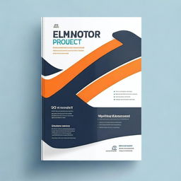 Design a professional cover for the LMS elmentor marketing project in an MBA course