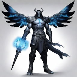 Mortis Nocturne is an imposing warrior, standing 190 cm tall with a muscular physique sculpted by relentless battles