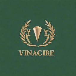 Create a logo for the 'Vincere' trademark that embodies the phrase 'Veni, Vidi, Vici' from Gaius Julius Caesar