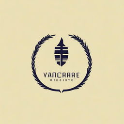 Design a logo for the trademark 'Vincere' that embodies the phrase 'Veni Vidi Vici' from Gaius Julius Caesar and includes elements of a caliphate