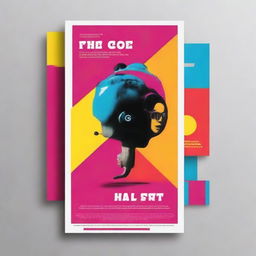 A vibrant and eye-catching poster for a short film intended for social media