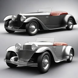 A unique car design that fuses a 1932 Chevrolet with a modern McLaren