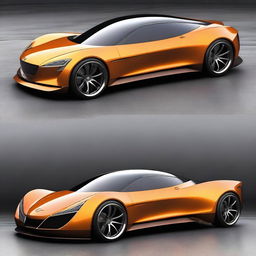 Create a custom modern hypercar that is a fusion of a 4-door 1932 Buick Victoria sedan and a hyper McLaren