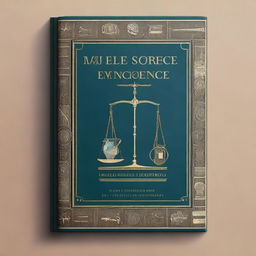 A detailed and intricate book cover for 'A Study of Forensic Science and Medical Jurisprudence'