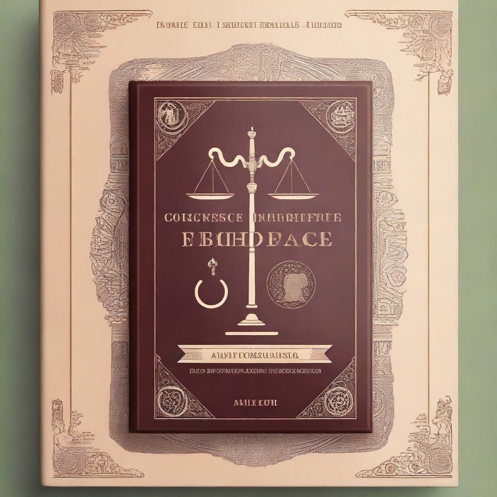 A detailed and intricate book cover for 'A Study of Forensic Science and Medical Jurisprudence'