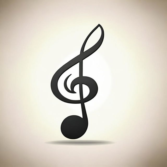 A simple and elegant music note