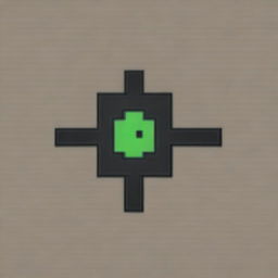 Create a pixel art image of a crosshair