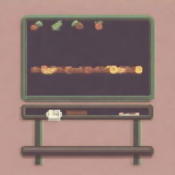 Create a pixel art image of a health bar