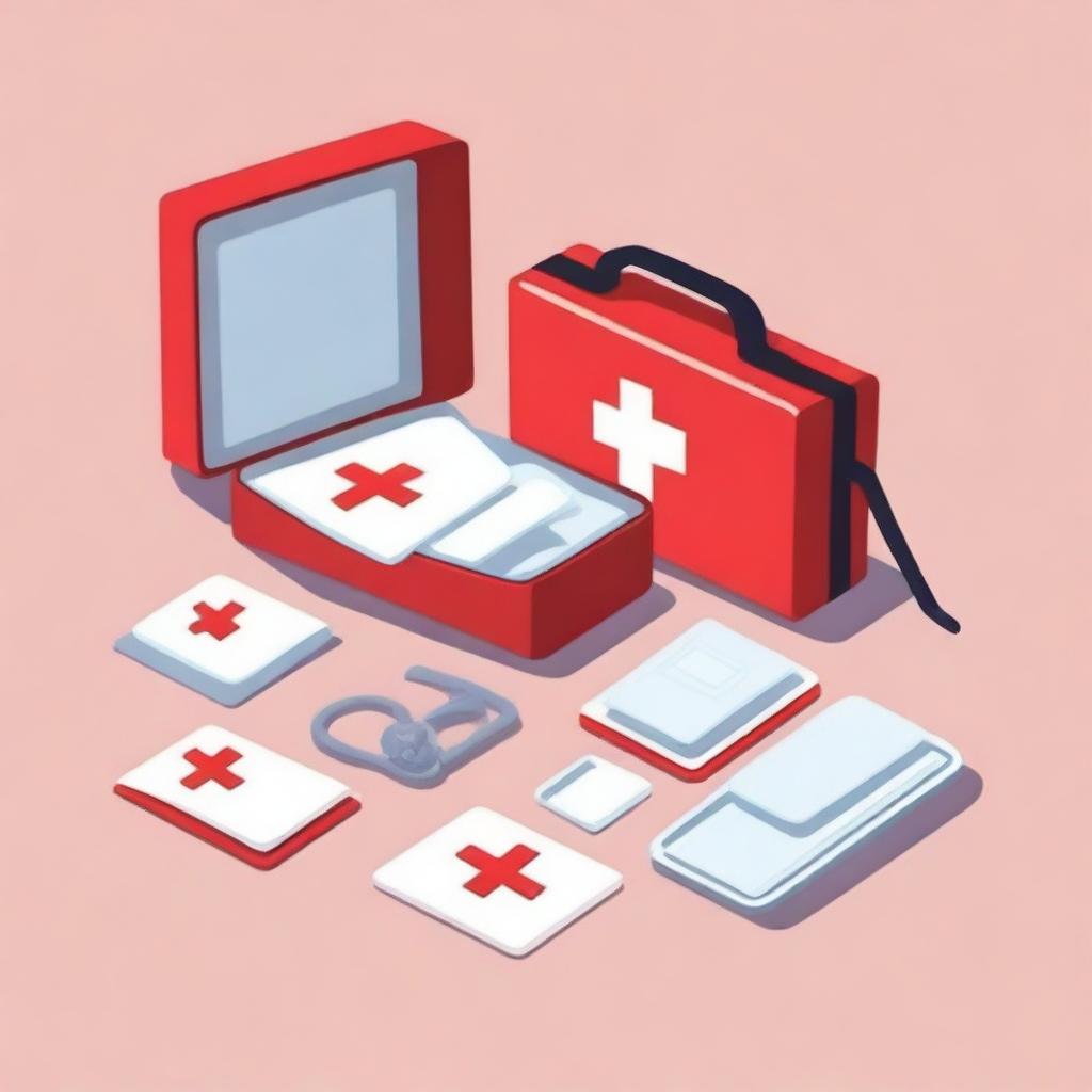 Create an image of a first aid kit