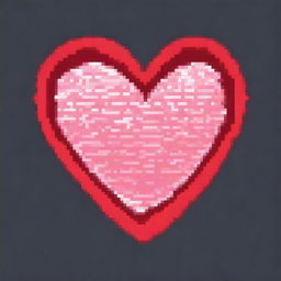 Create a pixel art image of a heart