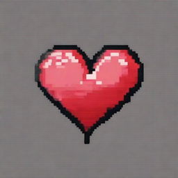 Create a pixel art image of a heart