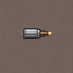 Create a pixel art image of a bullet