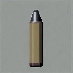 Create a pixel art image of a bullet