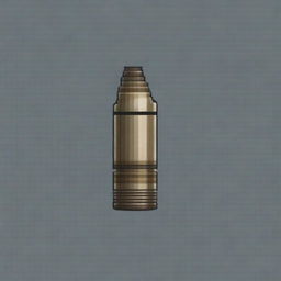 Create a pixel art image of a bullet