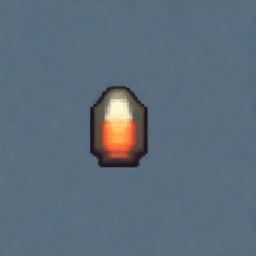 Create a pixel art image of a bullet