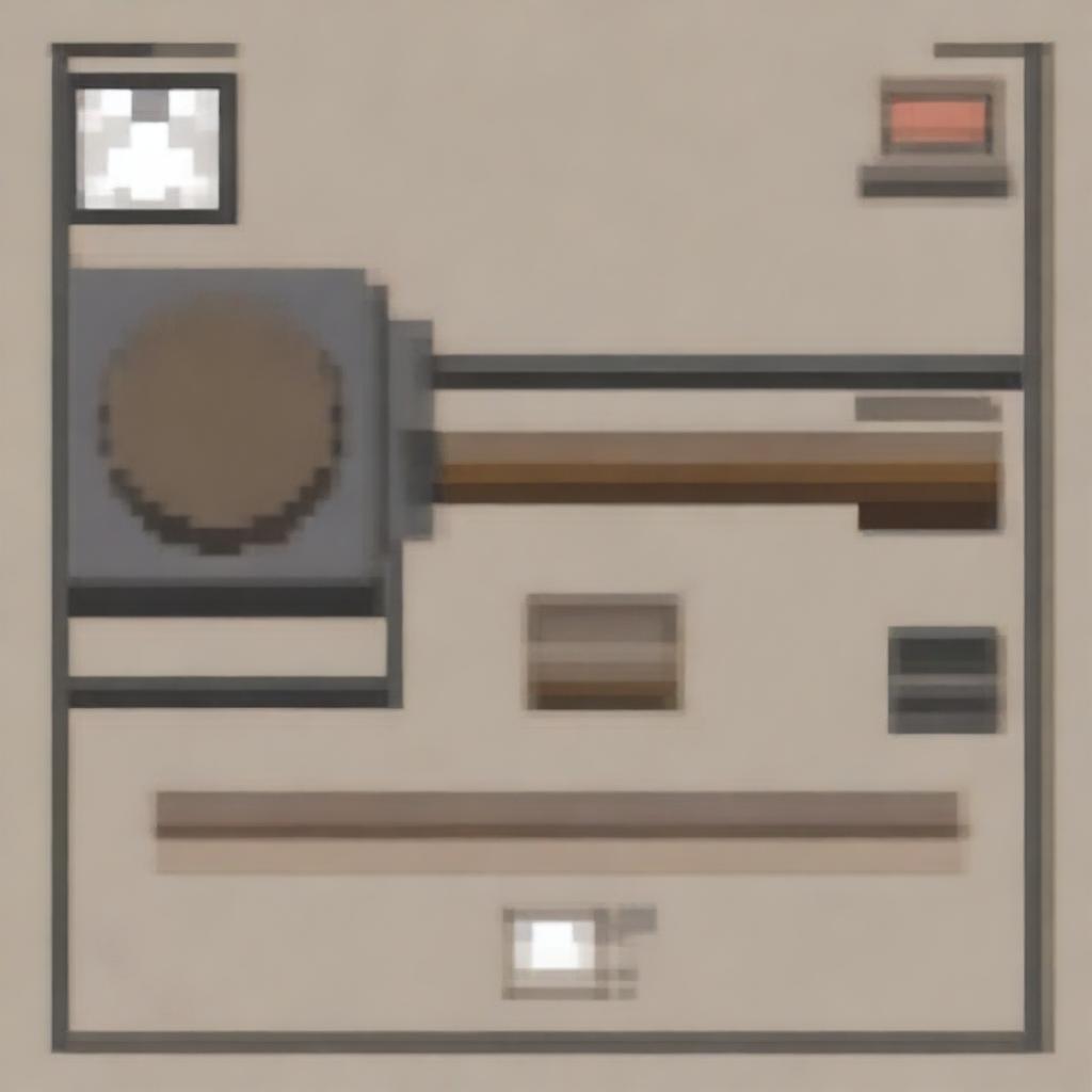 Create a pixel art image representing the concept of reloading