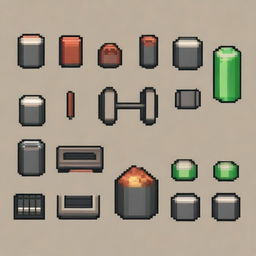 Create a pixel art image representing the concept of reloading