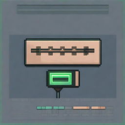 Create a pixel art image representing the concept of reloading