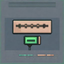 Create a pixel art image representing the concept of reloading