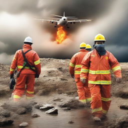 A professional cover image for a disaster management project