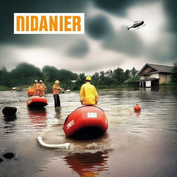 A professional cover image for a disaster management project