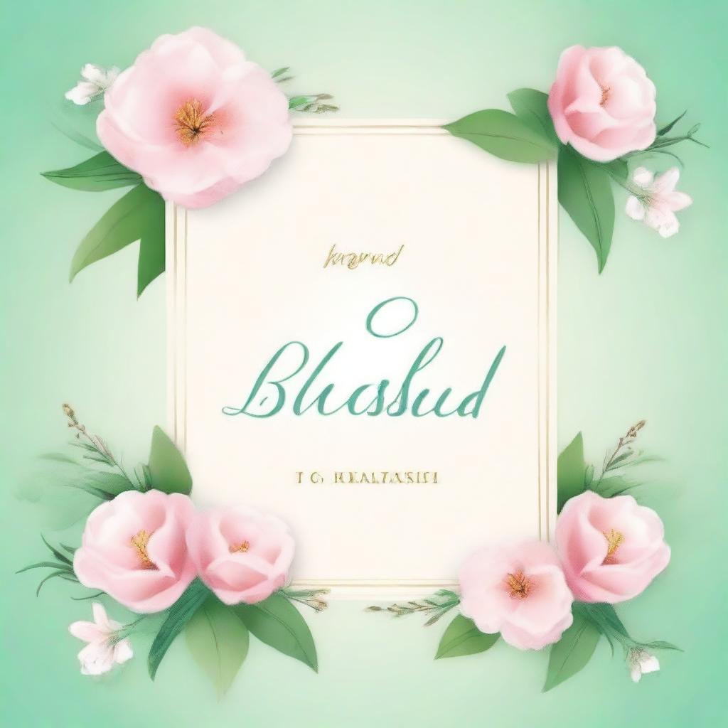 Design a book cover titled 'Beyond Blessed' by Kelly R