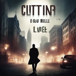 Create a book cover titled 'Cutting It Close', featuring a suspenseful and thrilling atmosphere