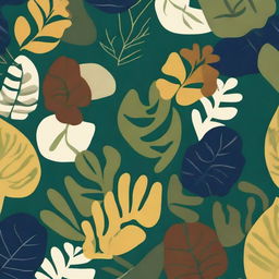 Create AI art inspired by Osborne and Little's Lamorran collection for Spring 2022, focusing on bold and abstract greenery patterns with organic forms like leaves and vines