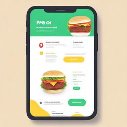 A detailed business plan overview for a pre-order food application called 'PREOR'