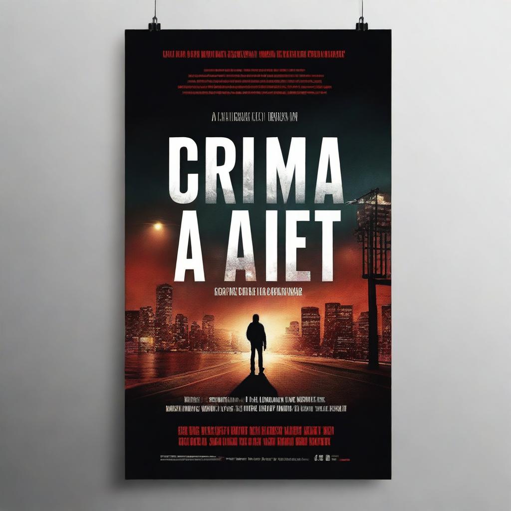 Create a film title poster with a captivating design