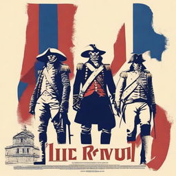 Create a movie poster for a film titled 'The Revolt' set during the French Revolution