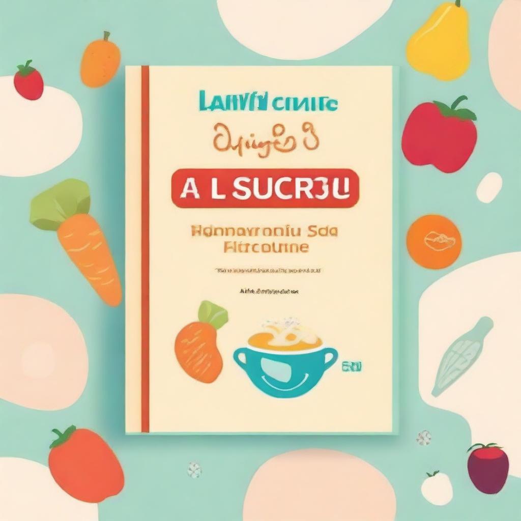 Create a book cover titled 'Baby Ricette e Tagli Sicuri' with the subtitle '2 LIBRI IN 1: La guida definitiva per uno svezzamento sicuro e nutriente: Tecniche di tagli sicuri e Ricette dai 6 ai 24 mesi di vita