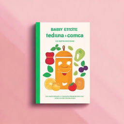 Create a book cover titled 'Baby Ricette e Tagli Sicuri' with the subtitle '2 LIBRI IN 1: La guida definitiva per uno svezzamento sicuro e nutriente: Tecniche di tagli sicuri e Ricette dai 6 ai 24 mesi di vita