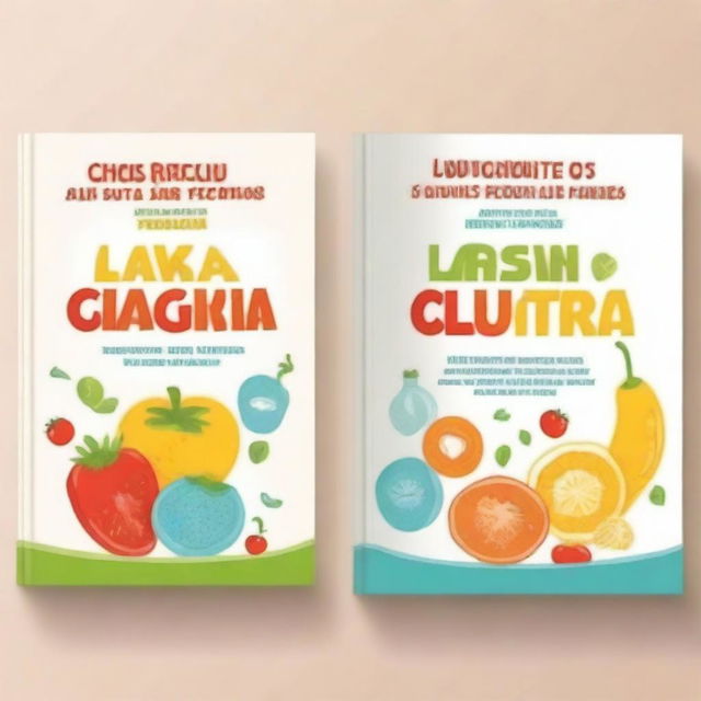 Create a book cover with the title 'Baby Ricette e Tagli Sicuri' and the subtitle '2 LIBRI IN 1: La guida definitiva per uno svezzamento sicuro e nutriente: Tecniche di tagli sicuri e Ricette dai 6 ai 24 mesi di vita