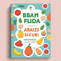 Create a book cover titled 'Baby Ricette e Tagli Sicuri' with the subtitle '2 LIBRI IN 1: La guida definitiva per uno svezzamento sicuro e nutriente: Tecniche di tagli sicuri e Ricette dai 6 ai 24 mesi di vita