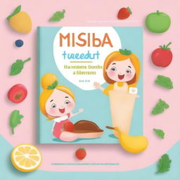 Design a book cover titled 'Baby Ricette e Tagli Sicuri' with the subtitle '2 LIBRI IN 1: La guida definitiva per uno svezzamento sicuro e nutriente: Tecniche di tagli sicuri e Ricette dai 6 ai 24 mesi di vita