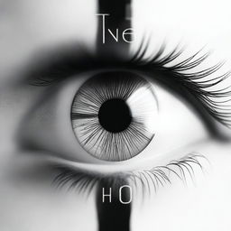 A black and white book cover featuring a close-up of a human eye with digital elements, symbolizing artificial intelligence