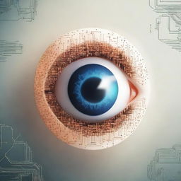 Create a book cover featuring the theme of fundus photography and artificial intelligence