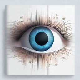 Design a book cover focusing on the importance of fundus photography and artificial intelligence