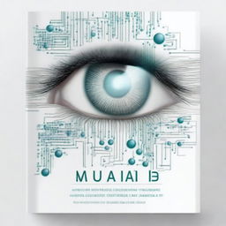 Design a book cover focusing on the importance of fundus photography and artificial intelligence