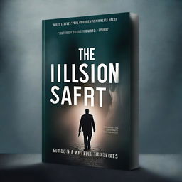 Create a psychological thriller book cover titled 'The Illusion of Safety'