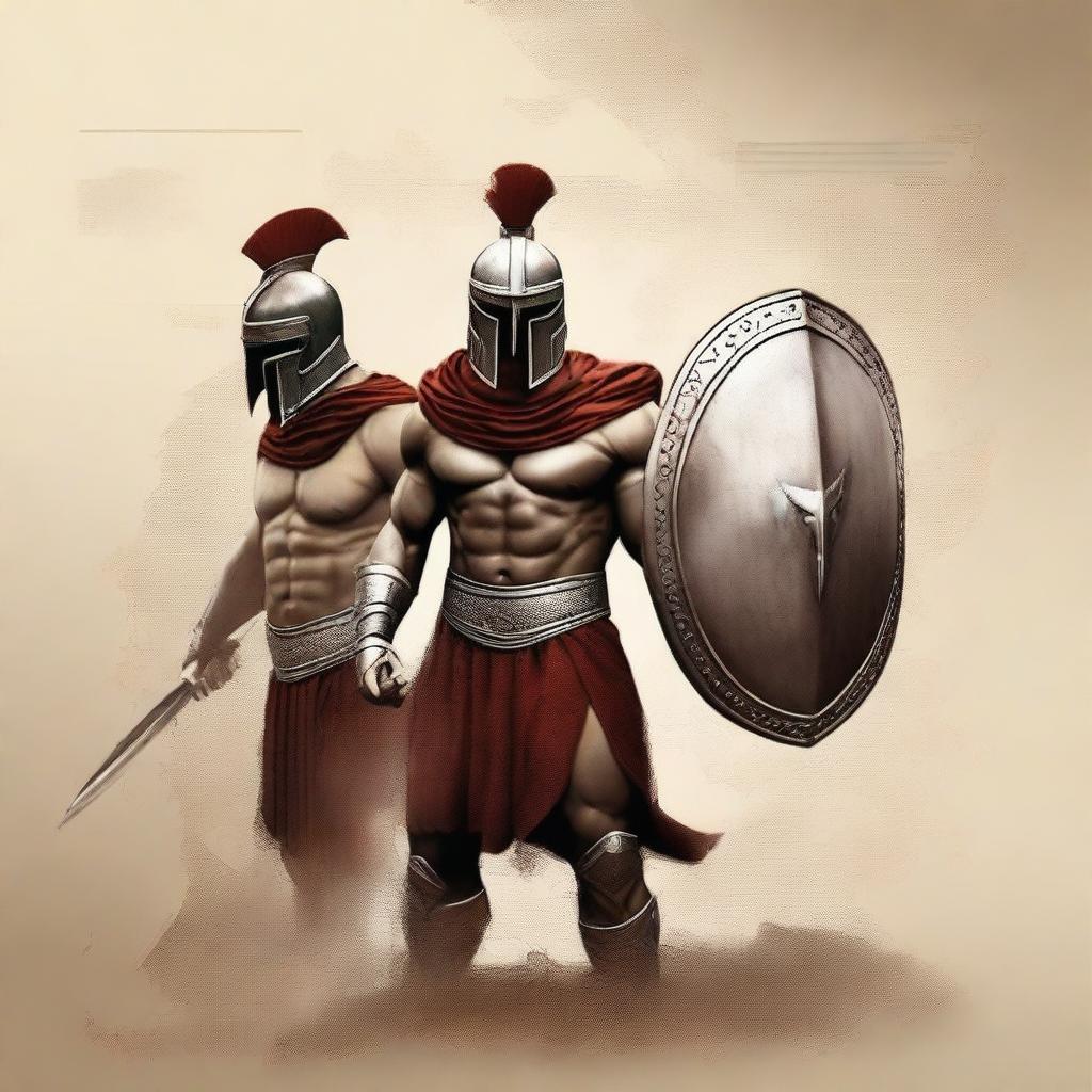 Create an image for a book cover about Spartans and their culture