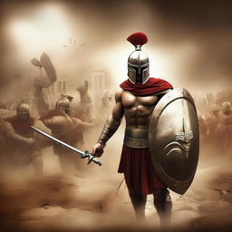 Create an image for a book cover about Spartans and their culture