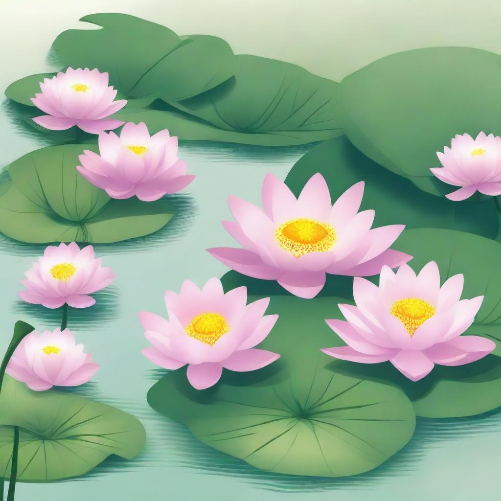 Illustrate a scene from the story of twelve teenagers chosen to be called Lotuses