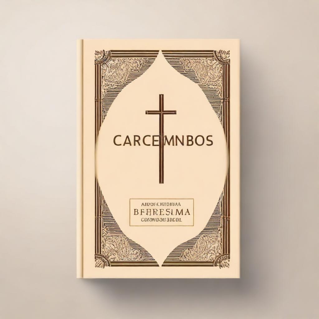 Create a book cover with the title 'Catecismo Básico: Conocimiento de las Verdades de la Fe Cristiana'